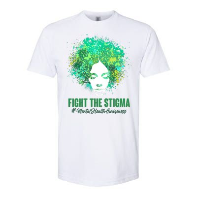 Fight The Stigma Mental Health Awareness Butterflies Softstyle CVC T-Shirt