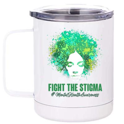 Fight The Stigma Mental Health Awareness Butterflies 12 oz Stainless Steel Tumbler Cup