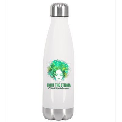 Fight The Stigma Mental Health Awareness Butterflies Stainless Steel Insulated Water Bottle