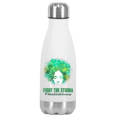 Fight The Stigma Mental Health Awareness Butterflies Stainless Steel Insulated Water Bottle