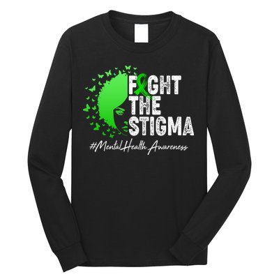 Fight The Stigma Mental Health Awareness Support Long Sleeve Shirt