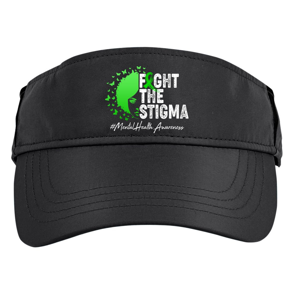 Fight The Stigma Mental Health Awareness Support Adult Drive Performance Visor