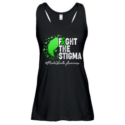 Fight The Stigma Mental Health Awareness Support Ladies Essential Flowy Tank