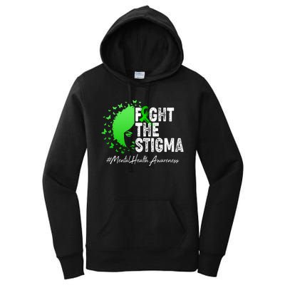 Fight The Stigma Mental Health Awareness Support Women's Pullover Hoodie