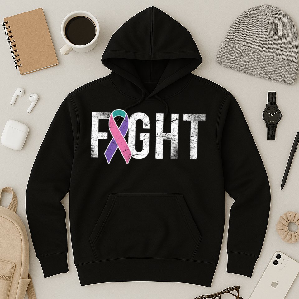 Fight Thyroid Cancer Hoodie