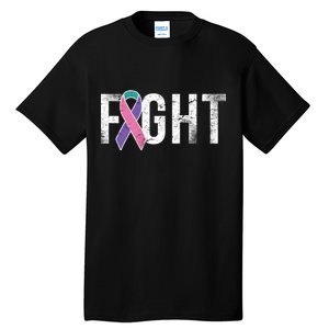 Fight Thyroid Cancer Tall T-Shirt