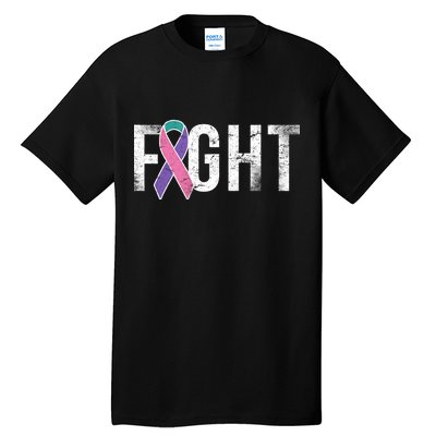 Fight Thyroid Cancer Tall T-Shirt