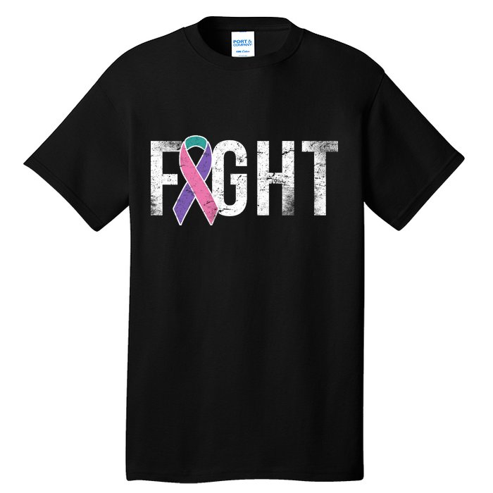 Fight Thyroid Cancer Tall T-Shirt