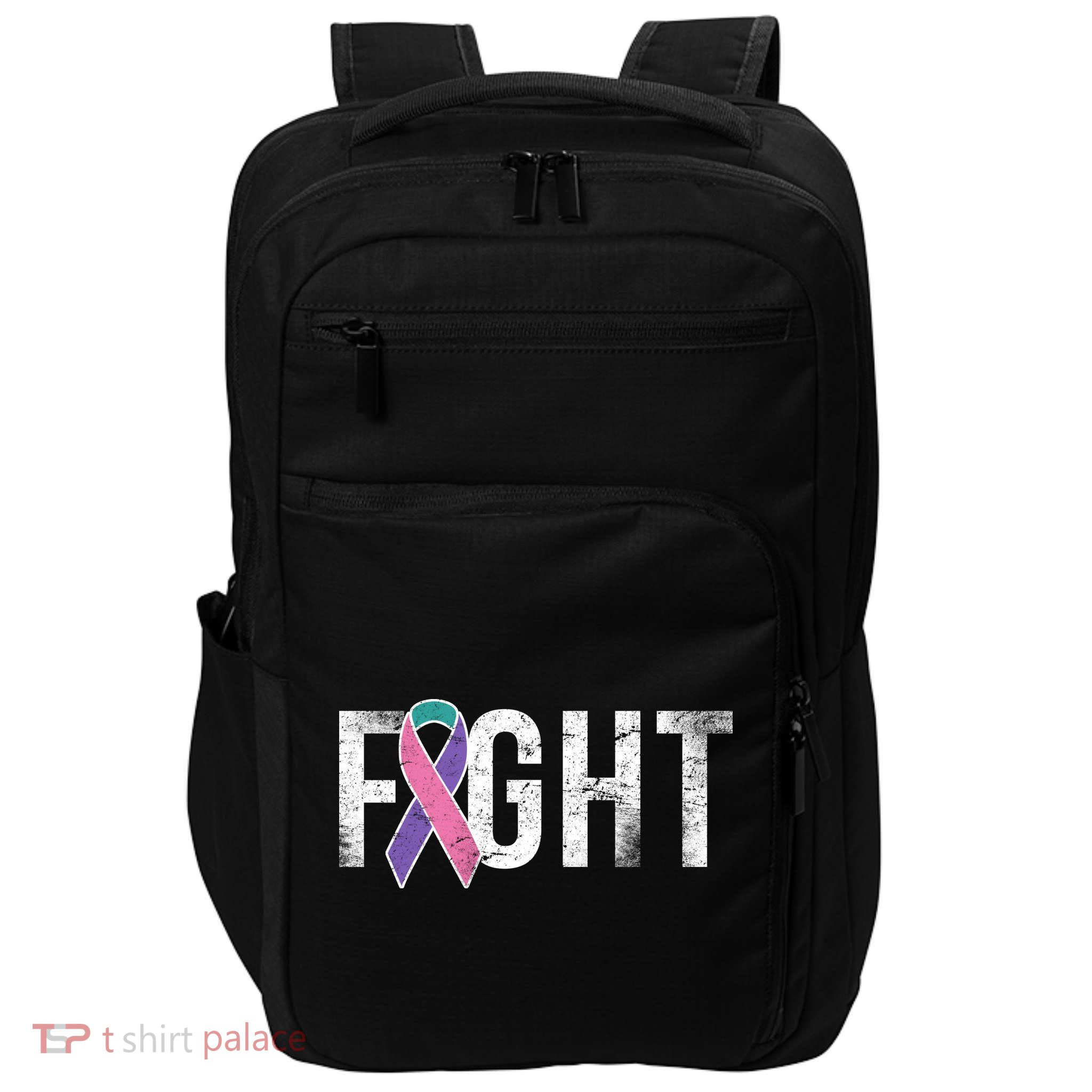 Fight Thyroid Cancer Impact Tech Backpack