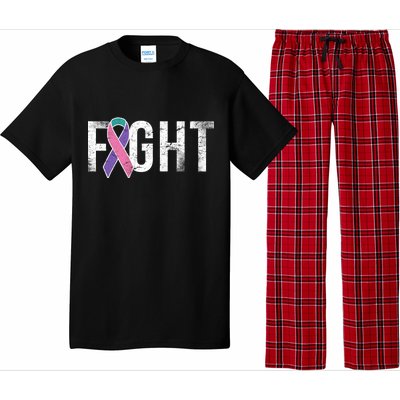 Fight Thyroid Cancer Pajama Set