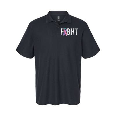 Fight Thyroid Cancer Softstyle Adult Sport Polo