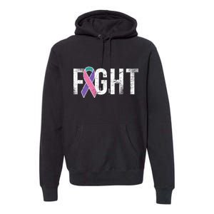 Fight Thyroid Cancer Premium Hoodie