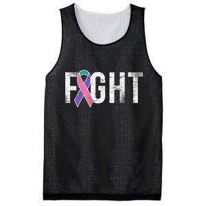 Fight Thyroid Cancer Mesh Reversible Basketball Jersey Tank