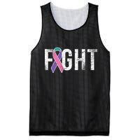 Fight Thyroid Cancer Mesh Reversible Basketball Jersey Tank