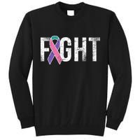 Fight Thyroid Cancer Tall Sweatshirt