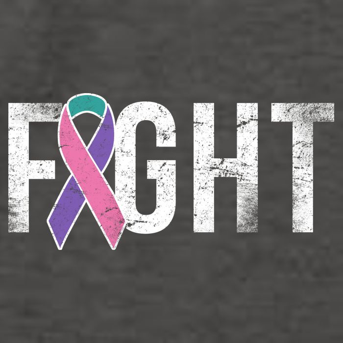 Fight Thyroid Cancer Vector Backpack