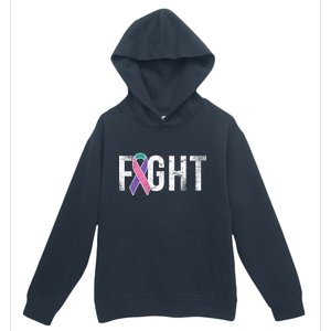 Fight Thyroid Cancer Urban Pullover Hoodie