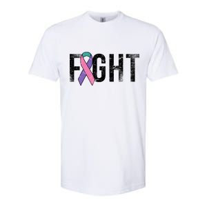 Fight Thyroid Cancer Softstyle CVC T-Shirt