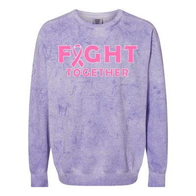 Fight Together Breast Cancer Colorblast Crewneck Sweatshirt