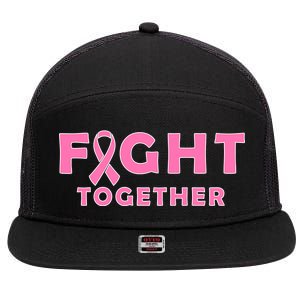 Fight Together Breast Cancer 7 Panel Mesh Trucker Snapback Hat