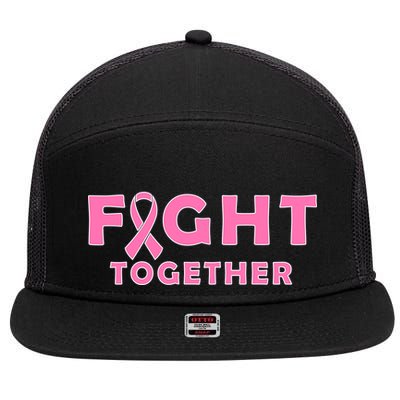 Fight Together Breast Cancer 7 Panel Mesh Trucker Snapback Hat