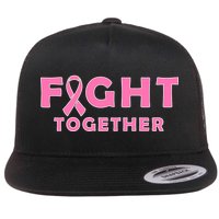 Fight Together Breast Cancer Flat Bill Trucker Hat