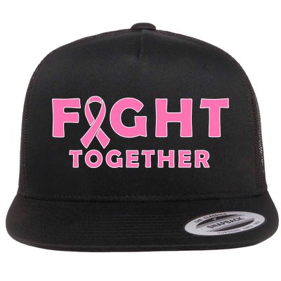 Fight Together Breast Cancer Flat Bill Trucker Hat