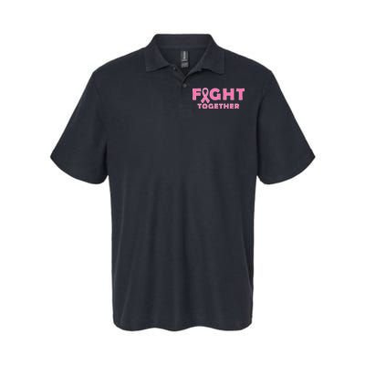 Fight Together Breast Cancer Softstyle Adult Sport Polo