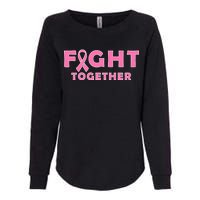 Fight Together Breast Cancer Womens California Wash Sweatshirt