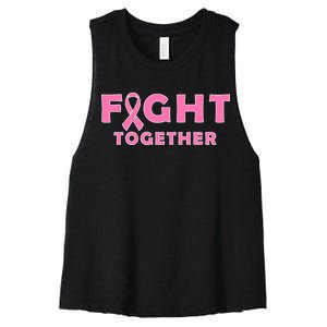 Fight Together Breast Cancer Women's Racerback Cropped Tank