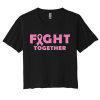 Fight Together Breast Cancer Women's Crop Top Tee