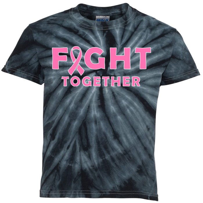 Fight Together Breast Cancer Kids Tie-Dye T-Shirt