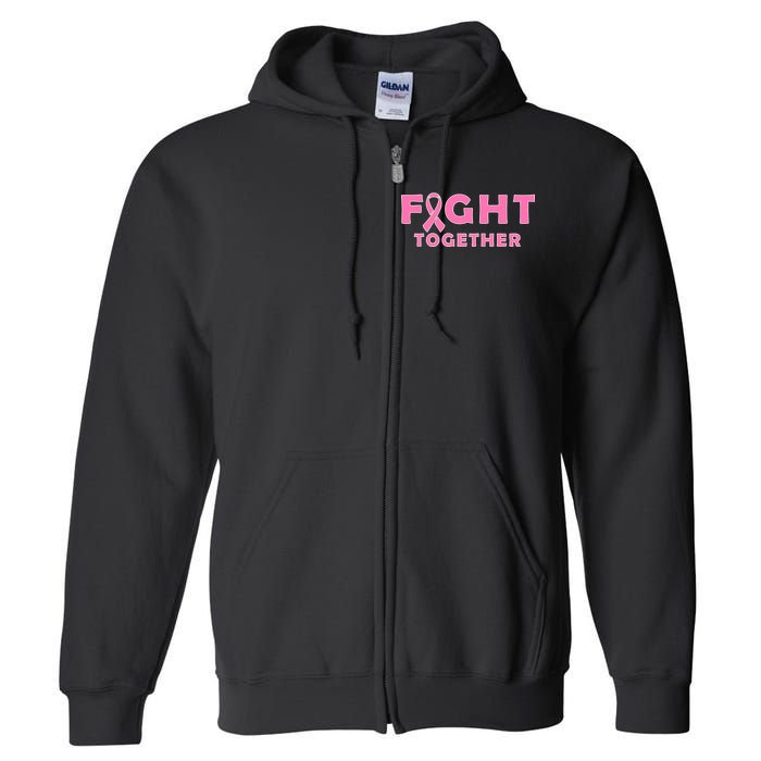 Fight Together Breast Cancer Full Zip Hoodie