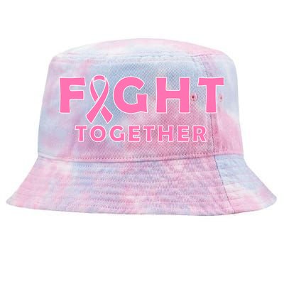 Fight Together Breast Cancer Tie-Dyed Bucket Hat