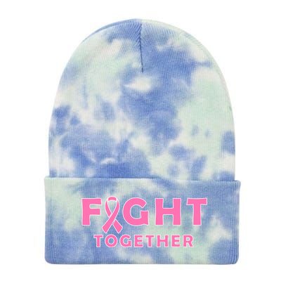 Fight Together Breast Cancer Tie Dye 12in Knit Beanie