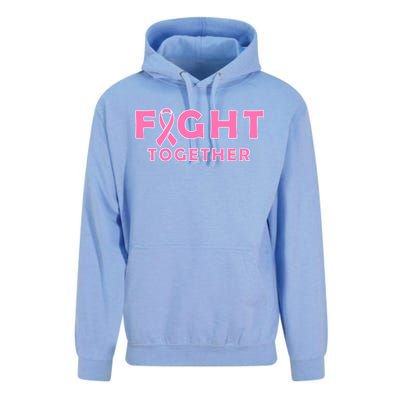 Fight Together Breast Cancer Unisex Surf Hoodie