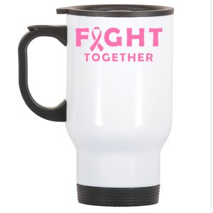 Fight Together Breast Cancer Stainless Steel Travel Mug