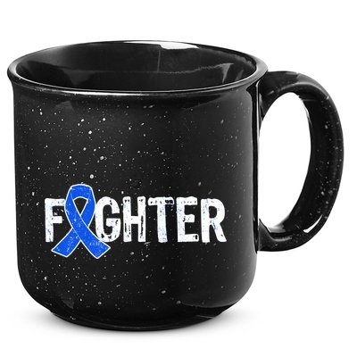 Fighter - Colon Cancer Awareness 15oz Campfire Ceramic Mug