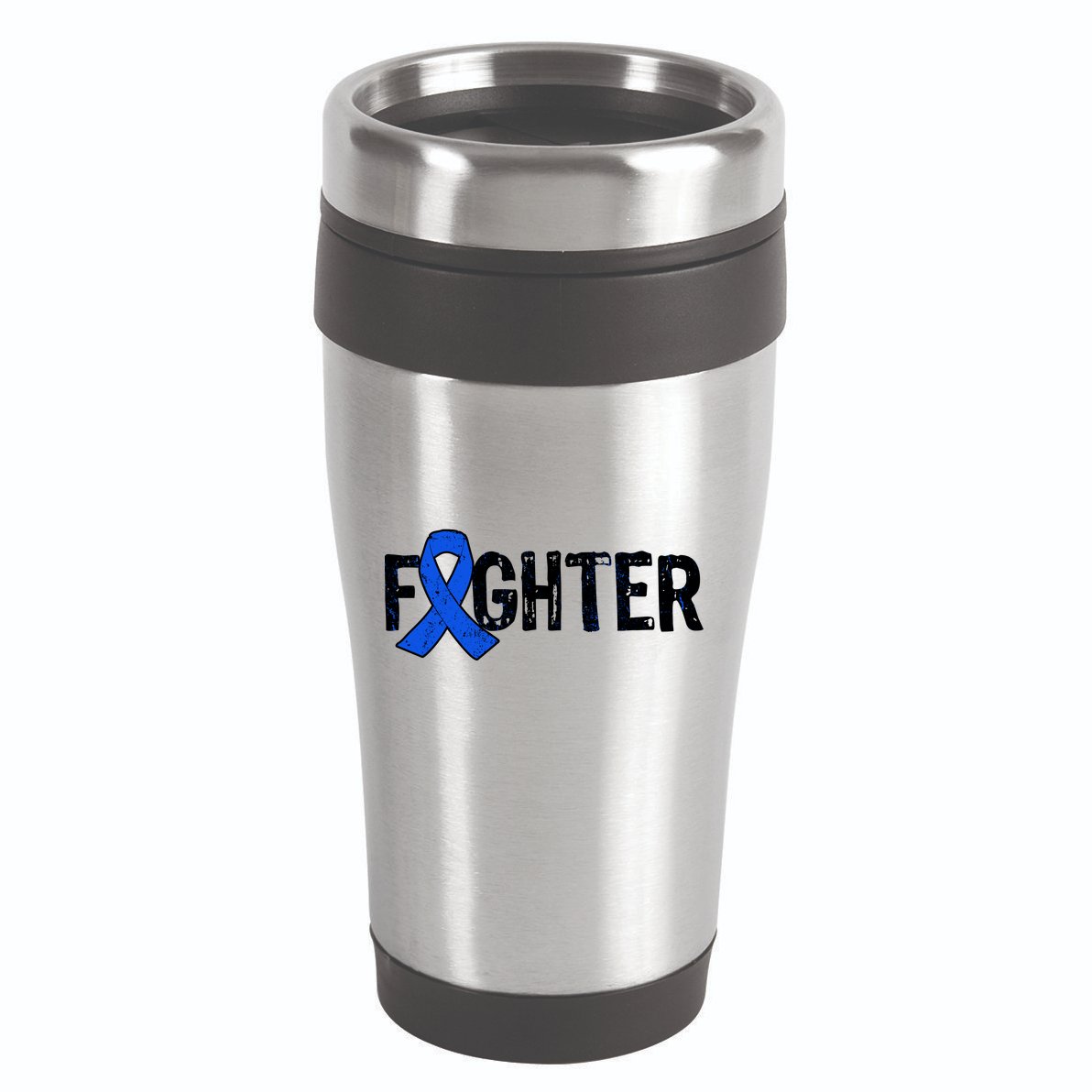 Fighter - Colon Cancer Awareness 16oz Travel Tumbler
