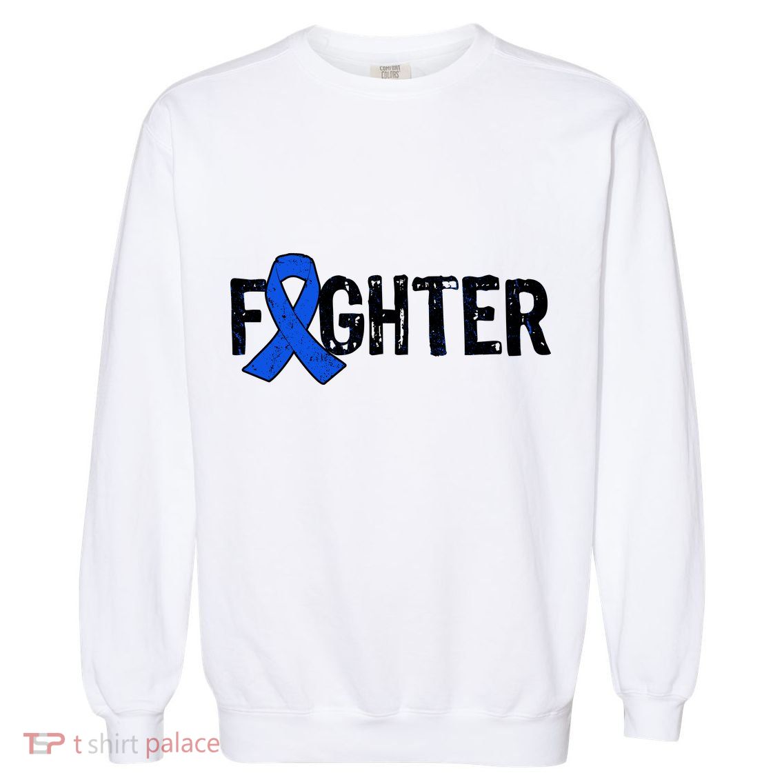 Fighter - Colon Cancer Awareness Garment-Dyed Sweatshirt