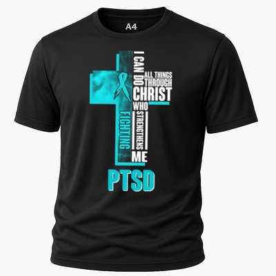 Fighting PTSD Awareness Cross Performance Shirt