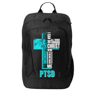 Fighting PTSD Awareness Cross City Backpack