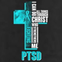 Fighting PTSD Awareness Cross Golf Towel