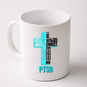 Fighting PTSD Awareness Cross Coffee Mug