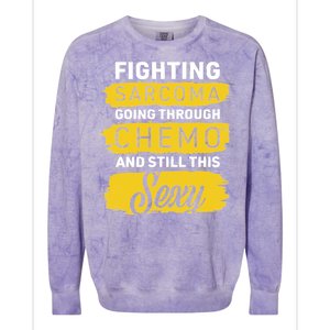 Fighting Sarcoma And Still Sexy Colorblast Crewneck Sweatshirt