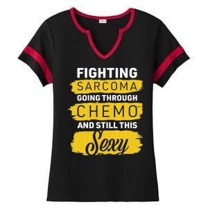 Fighting Sarcoma And Still Sexy Ladies Halftime Notch Neck Tee