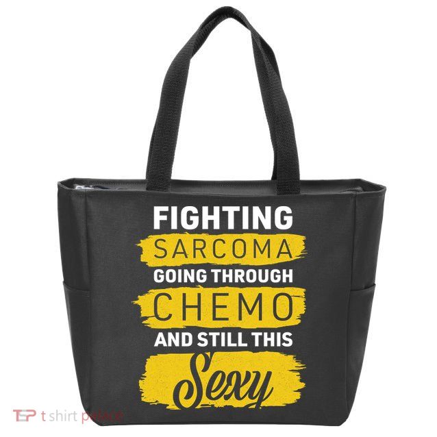 Fighting Sarcoma And Still Sexy Zip Tote Bag
