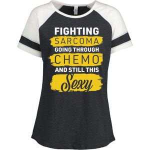 Fighting Sarcoma And Still Sexy Enza Ladies Jersey Colorblock Tee