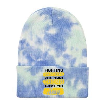 Fighting Sarcoma And Still Sexy Tie Dye 12in Knit Beanie