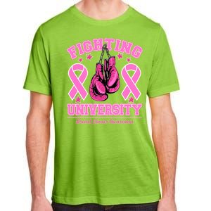 Fighting University Breast Cancer Awareness Boxing Fight Adult ChromaSoft Performance T-Shirt